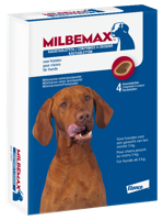 Milbemax kauwtabletten hond vanaf 5 kg 4 tabletten - thumbnail