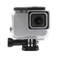 Voor GoPro HERO7 wit/Silver skelet behuizing zijkant holle beschermhoes met gesp Basic Mount & schroef (transparant) - thumbnail