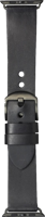 DBramante1928 Bornholm Apple Watch 42/44/45 mm Leren Bandje Zwart/Space Gray - thumbnail