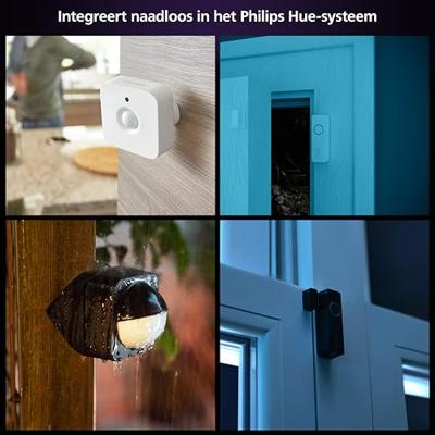 Starterkit - Philips Hue - Secure - Inclusief: 1 bedrade camera + 2 contactsensoren + 2 aangesloten lampen + 1 bridge Starterkit - Philips Hue - Secure - Inclusief: 1 bedrade camera + 2 contactsensoren + 2 aangesloten lampen + 1 bridge