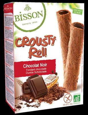Bisson Crousty roll pure chocolade bio 125 Gram