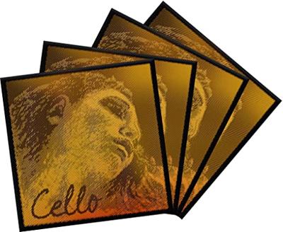 Pirastro 335020 Evah Pirazzi Gold Snarenset Cello, Medium