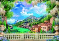 Clementoni puzzel terrace on lake, 3000st. - thumbnail