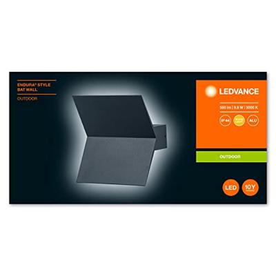 LEDVANCE ENDURA STYLE BAT 4058075564060 LED-buitenlamp (wand) LED 9.5 W Donkergrijs