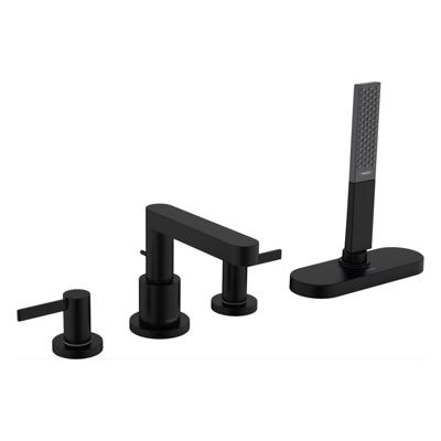 Badrandmengkraan Finoris HansGrohe 4-Gats Met SBox Mat Zwart