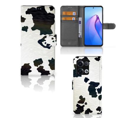 OPPO Reno8 Pro | Telefoonhoesje | Met pasjeshouder | Koeienvlekken OPPO Reno8 Pro | Telefoonhoesje | Met pasjeshouder | Koeienvlekken