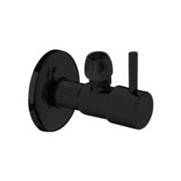 Hoekstopkraan Best Design Solara met Rozet 3/8 x 10 mm Mat Zwart - thumbnail