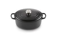 Le Creuset Braadpan Signature ovaal Mat Zwart ø 31 cm / 6,3 liter - thumbnail