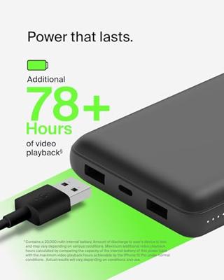Belkin BoostCharge 20.000 mAh - 15 W powerbank - thumbnail