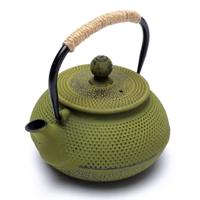 Japanse Stijl Tetsukyusu Groene Gietijzeren Theepot (600 ml) - thumbnail