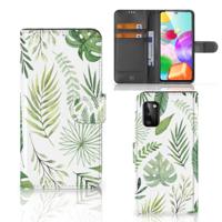Samsung Galaxy A41 Hoesje Leaves - thumbnail
