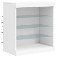 Dressoir met LED-verlichting 60,5x37x67 cm wit - thumbnail