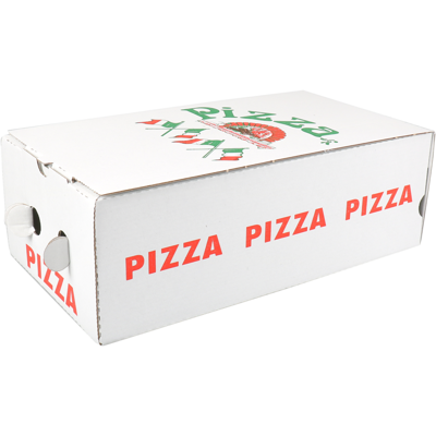 Pizzadoos | golfkarton | 30x16x10cm | calzone | wit | 200 stuks