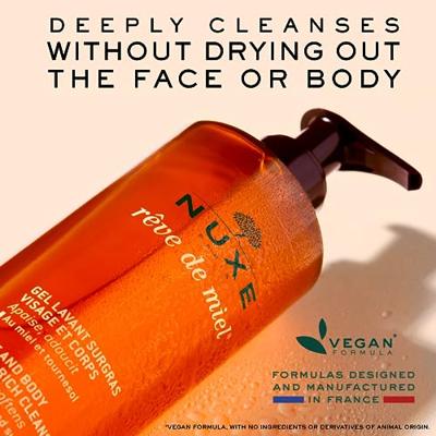 Nuxe Reve De Miel Face And Body Ultra-Rich Cleansing Gel Douche & bad 400 ml