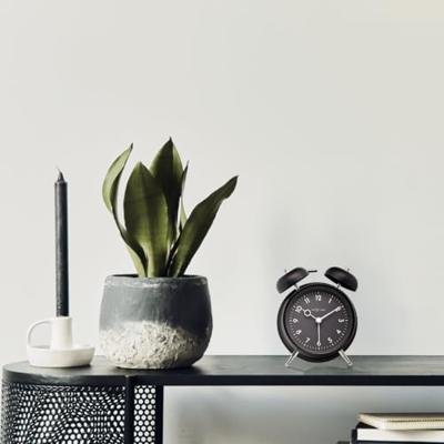 Tafelwekker 12 x 14 x 6 cm - Metaal - NeXtime "Golden Hour"