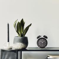 Tafelwekker 12 x 14 x 6 cm - Metaal - NeXtime "Golden Hour" - thumbnail