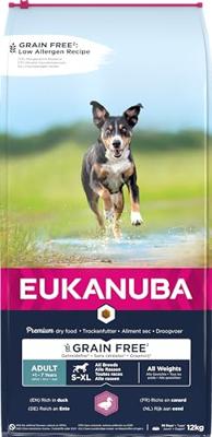 Eukanuba Adult met eend graanvrij hondenvoer 12 kg