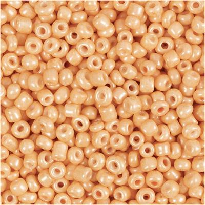 Creativ Company Rocailles, d 3 mm, afm 8/0, gatgrootte 0,6-1,0 mm, peach, 25 gr/ 1 doos Creativ Company Rocailles, d 3 mm, afm 8/0, gatgrootte 0,6-1,0 mm, peach, 25 gr/ 1 doos