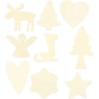 Creativ Company Versier je houten kerst hangers, 72st. - thumbnail