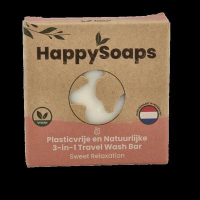 Happysoaps 3-in-1 Travel wash sweet 40 Gram Happysoaps 3-in-1 Travel wash sweet 40 Gram
