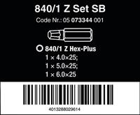 Wera 840/1 Z Set SB, 4.0 und 5.0 und 6.0 x 25 mm - 1 stuk(s) - 05073344001 - thumbnail