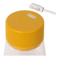 Lucide LORALI - Oplaadbare Tafellamp Binnen/Buiten - Accu/Batterij - Ø 7,7 cm - LED Dimb. - 1x1,2W 2600K/3000K - IP44 - Okergeel - thumbnail