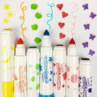Carioca stempelstift Stamperello, doos van 6 stuks in geassorteerde kleuren - thumbnail