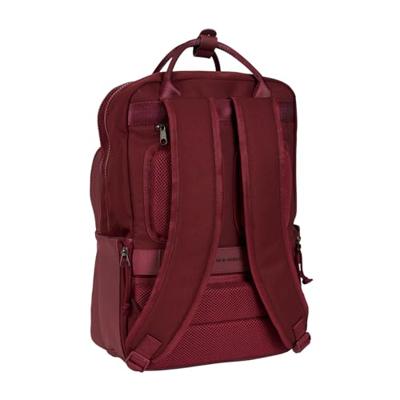 New Rebels Bruce Milwaukee Burgundy 18L Rugzak Waterafstotend Laptop 15.6"
