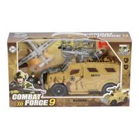 Intro Combat force lager voertuig met solaatjes en accessoires - thumbnail