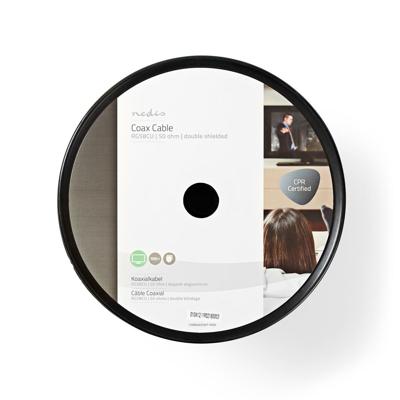 Nedis Coaxkabel op Haspel | RG58C/U | ECA | 100 m | Wit | 1 stuks - CSBR4025WT1000 CSBR4025WT1000