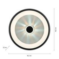 Just Light 14384-18 VERTIGO LED-plafondlamp LED 29 W Zwart - thumbnail