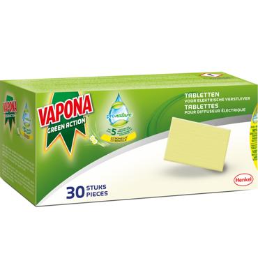 Vapona Vapona Green Action Pro Nature Anti Muggenstekker Navulling Tabletten - 30 Stuks