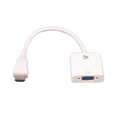 V7 CBLHDAV-1E kabeladapter/verloopstukje 1x 19-pin HDMI 1x 15-pin VGA Wit V7 CBLHDAV-1E kabeladapter/verloopstukje 1x 19-pin HDMI 1x 15-pin VGA Wit