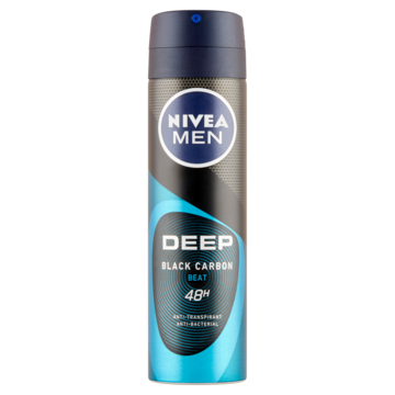 Nivea Men Deep Black Carbon Beat Anti-Transpirant Spray Nivea Men Deep Black Carbon Beat Anti-Transpirant Spray
