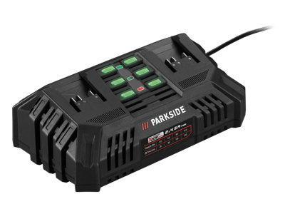 PARKSIDE Dubbele acculader 20 V - 4,5 A