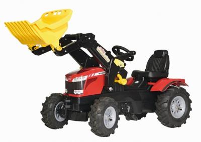 Rolly Toys rollyFarmtrac Massey Ferguson 8650 traptrekker met voorlader en luchtbanden