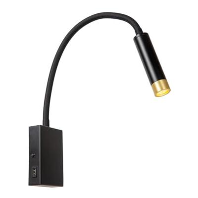 Lucide ALEC - Wandspot / Wandlamp - LED 3 StepDim - G9 - 1x3W 2700K - Inclusief omwisselbare ringen - Zwart Lucide ALEC - Wandspot / Wandlamp - LED 3 StepDim - G9 - 1x3W 2700K - Inclusief omwisselbare ringen - Zwart