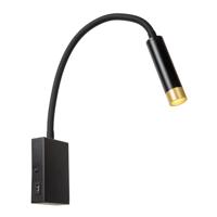 Lucide ALEC - Wandspot / Wandlamp - LED 3 StepDim - G9 - 1x3W 2700K - Inclusief omwisselbare ringen - Zwart - thumbnail