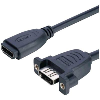 Lyndahl LKPK005 HDMI-kabel HDMI Adapterkabel HDMI-A-bus 0.2 m Zwart Lyndahl LKPK005 HDMI-kabel HDMI Adapterkabel HDMI-A-bus 0.2 m Zwart