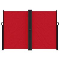 Windscherm uittrekbaar 180x600 cm rood - thumbnail