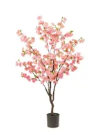 Kunstplant Kersenbloesem Boom Roze - 135cm - thumbnail