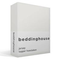 Beddinghouse Topdekhoeslaken Jersey Off White-70/80/90 x 200/210/220 cm - thumbnail
