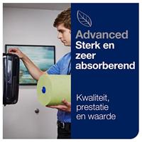 Tork Matic Advanced handdoek, 2-laags, systeem H1, groen, pak van 6 rollen - thumbnail
