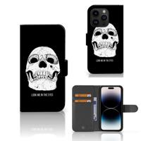 Telefoonhoesje met Naam iPhone 15 Pro Skull Eyes - thumbnail