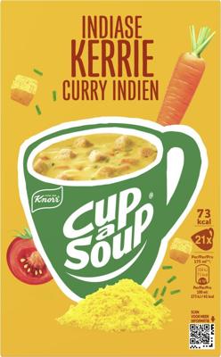 Knorr Cup-a-Soup indiase kerrie, pak van 21 zakjes