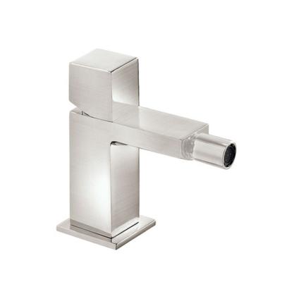 Bidetmengkraan Tres Cuadro Exclusive met Draaiknop Korte Uitloop 10 cm RVS Tres Bidetmengkraan Tres Cuadro Exclusive met Draaiknop Korte Uitloop 10 cm RVS Tres