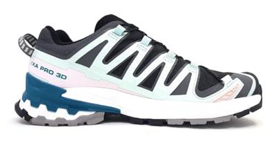 Salomon XA PRO 3D V9 GORE-TEX Lage Wandelschoen Dames Black/Bleached Aqua/Harbor Blue 5,5 (39) - thumbnail