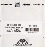 Sram derailleurwielen set pulley set force/rival - thumbnail