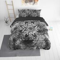 DreamHouse Bedding Jady - Antraciet 1-persoons (140 x 220 cm + 1 kussensloop) - thumbnail