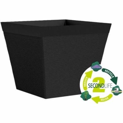 Vierkante pot - GARDEN ID - Green Care Impact Zwart-Anth - 39 x 33 cm - 10 jaar garantie - 100% gerecycled - UV-/gelbestendig Vierkante pot - GARDEN ID - Green Care Impact Zwart-Anth - 39 x 33 cm - 10 jaar garantie - 100% gerecycled - UV-/gelbestendig